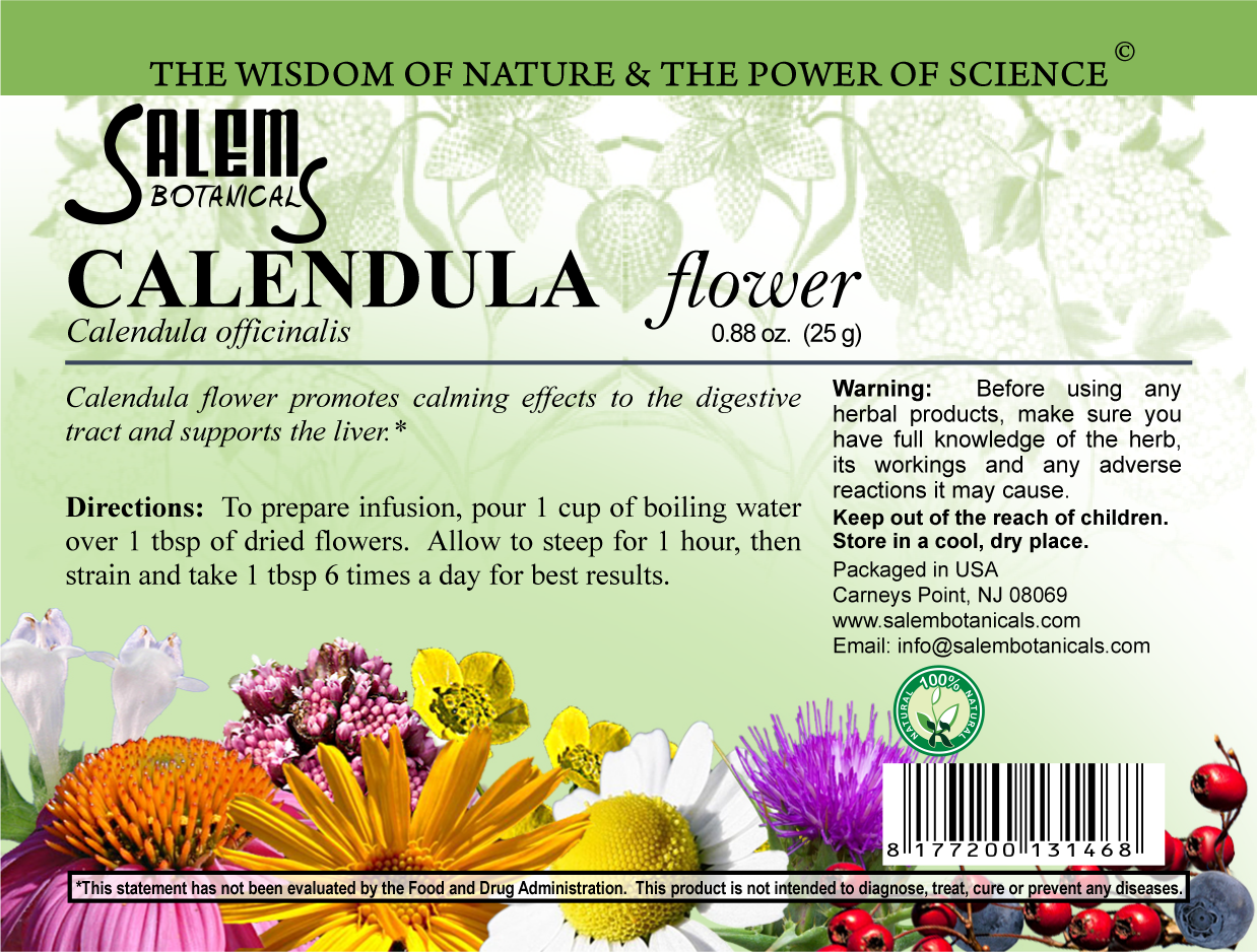 Calendula Flower Dry Herbs, Berries and Fruits