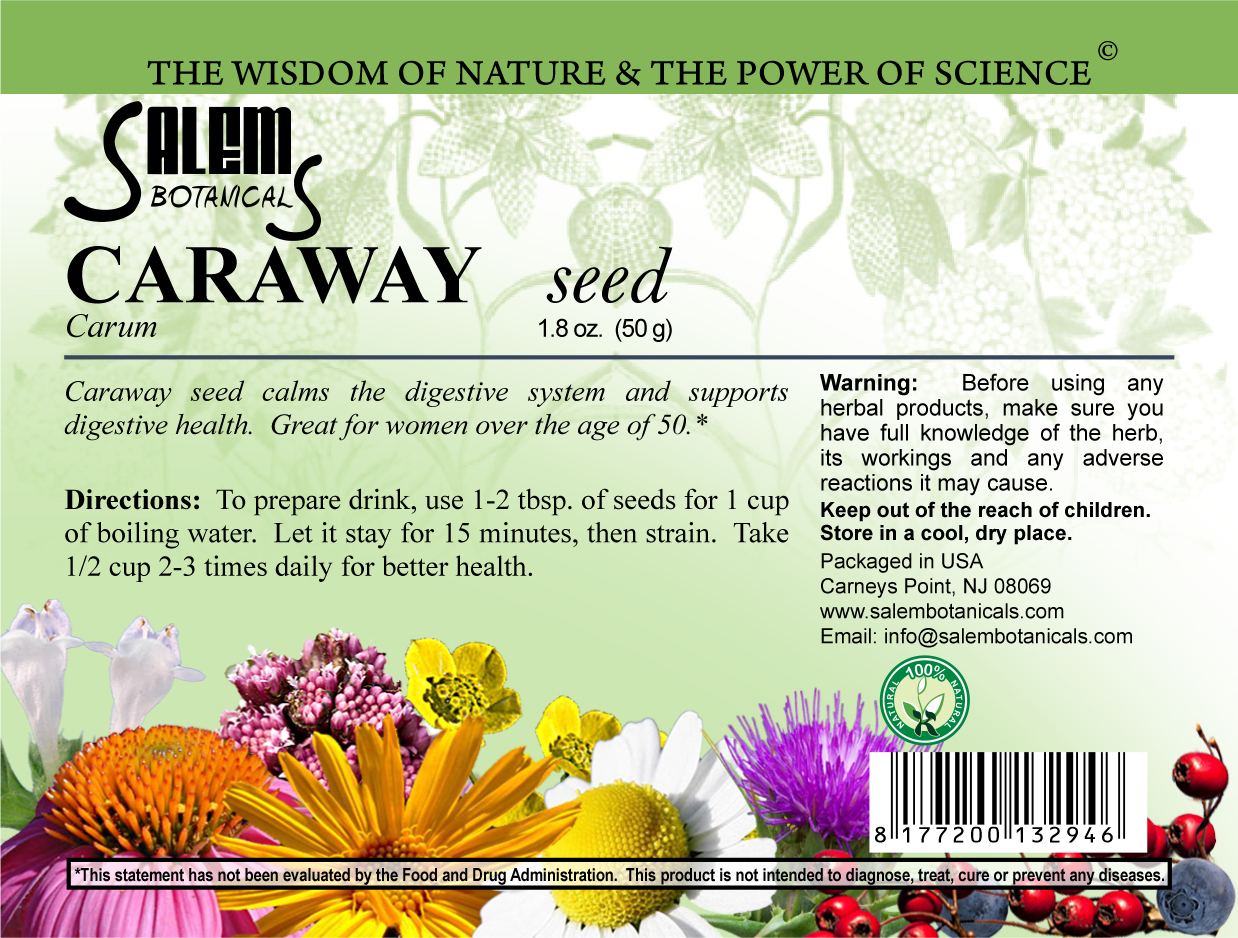 Caraway Seed Dry Herbs, Berries and Fruits