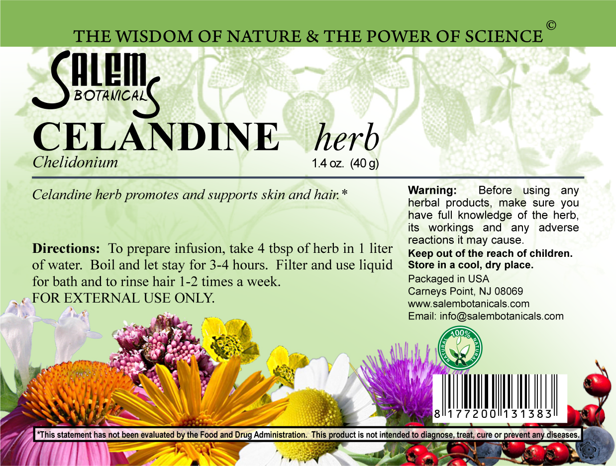 Celandine Herb Dry Herbs, Berries and Fruits