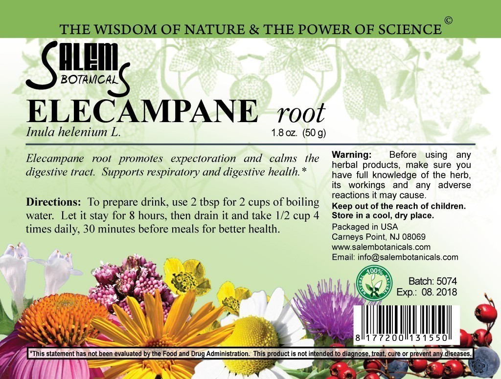 Elecampane Root Dry Herbs, Berries and Fruits