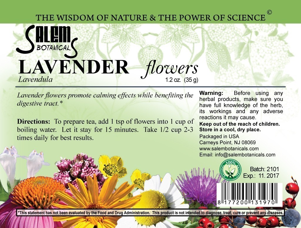Lavender Flower Dry Herbs, Berries and Fruits