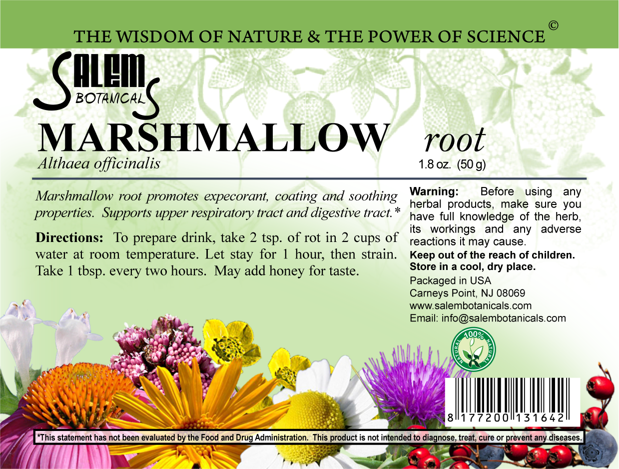 Marshmallow Root Dry Herbs, Berries and Fruits