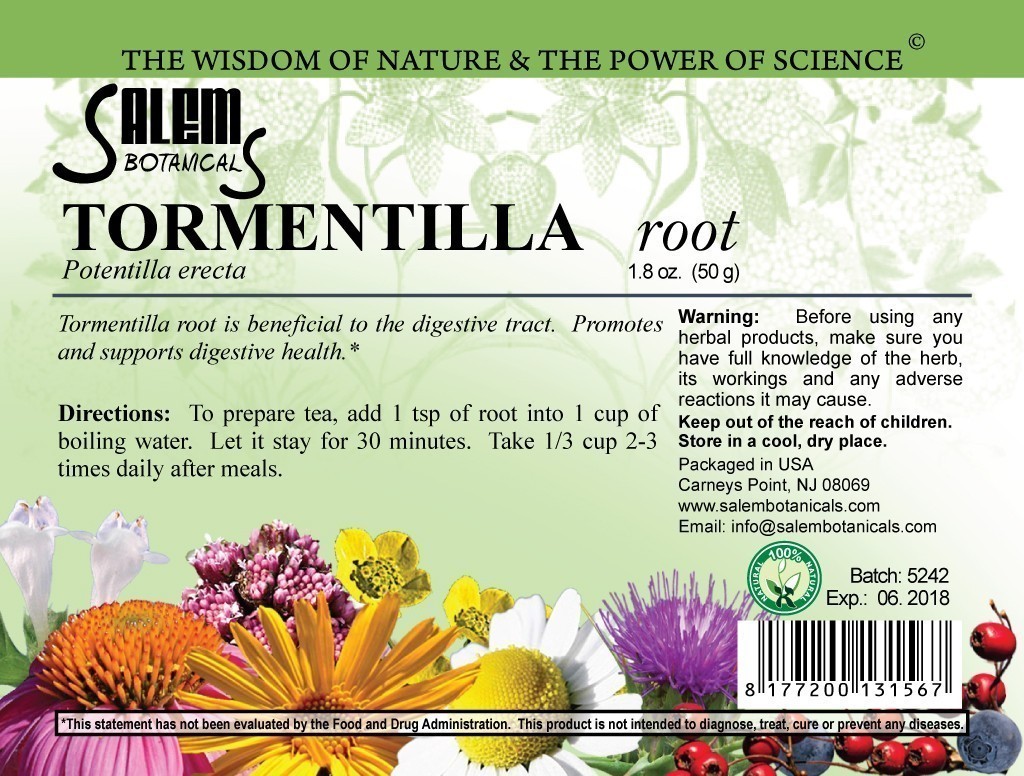 Tormentilla Root Dry Herbs, Berries and Fruits
