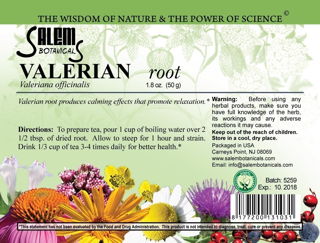 Valerian Root Dry Herbs, Berries and Fruits