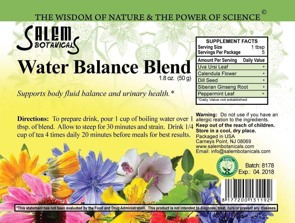 Water Balance Blend Herbal Teas