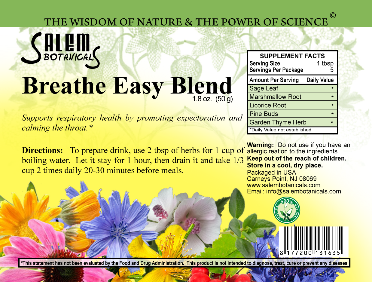 Breathe Easy Blend Herbal Teas