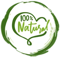 100% natural logo